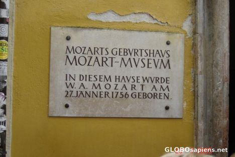 Postcard Mozart Museum