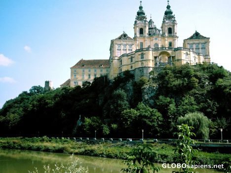 Postcard monastery of Melk