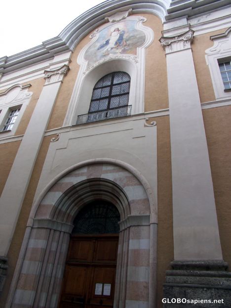 Postcard Franciscan Church on Franziskanergass