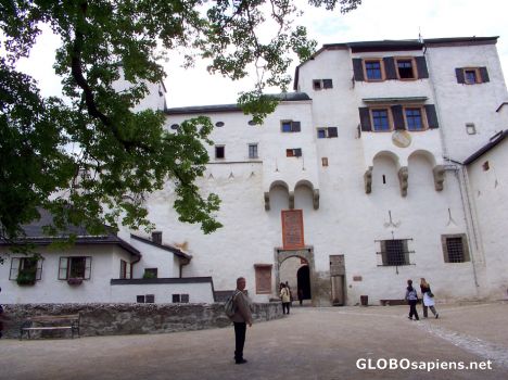 Postcard Hoher Stock inner entrance/Hohensalzburg Fortress