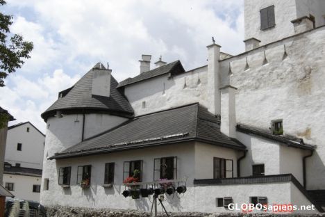 Postcard inside the castle