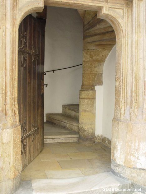 Postcard Open door