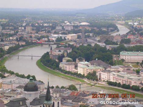 Postcard view of graz