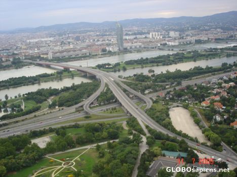 Postcard Bird's-eye View of Vienna City