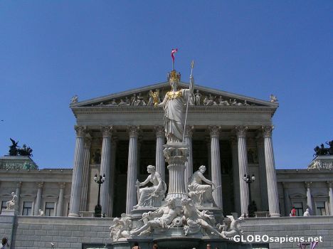 Postcard Austrian Parliament