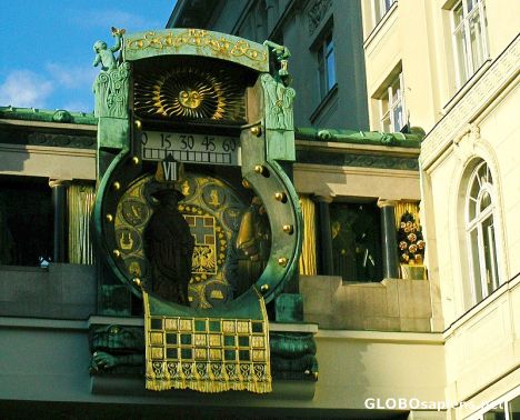 Postcard Anker clock