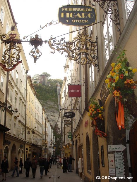 Postcard Getreidegasse