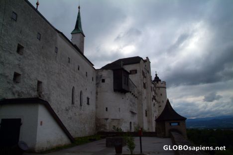 Postcard Salzburg (AT) - dramatic sky over the Festung