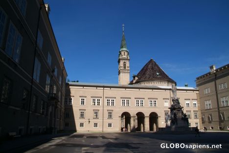 Postcard Salzburg (AT) - the Domplatz