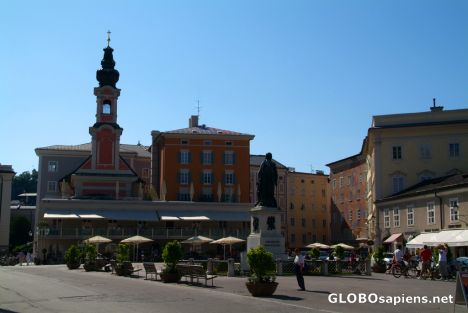 Postcard Salzburg (AT) - Mozartplatz