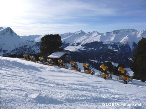 Postcard No snow cannons needed