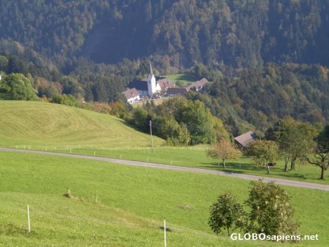 Postcard the provost's church of St. Gerold
