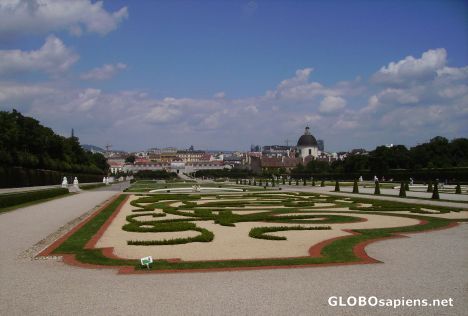 Postcard Vienna, Belvedere.