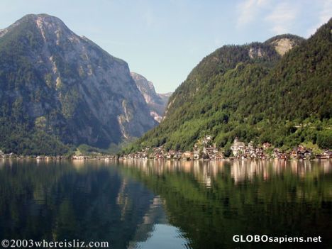 Postcard Reflections of Hallstatt, Austria
