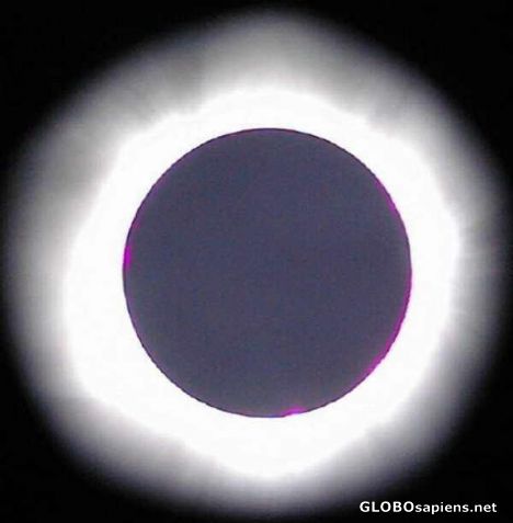 Postcard total eclipse