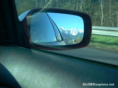 Postcard towards Innsbruck