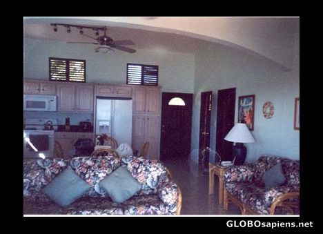 Postcard Inside of 18 Degrees North Villa