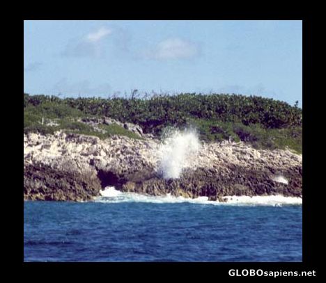 Postcard Blow Hole
