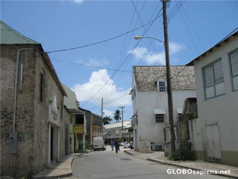 Postcard Empty Street in Holetown