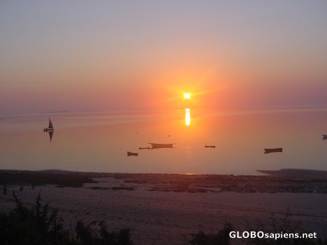 Postcard Mozambique in the morning