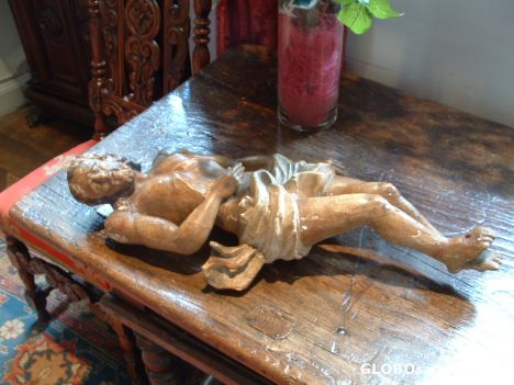 Postcard ancient crucifix
