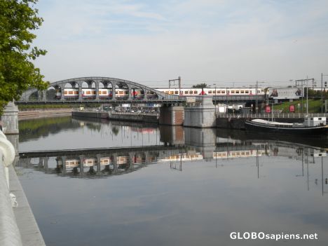Postcard Bridge Over Calm Water