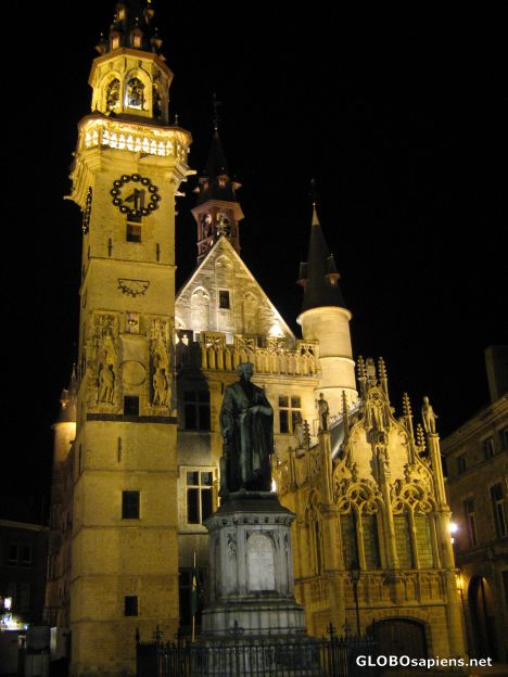Postcard town hall