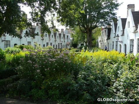 Postcard Almshouses in Bruges