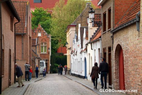 Postcard Bruges (BE) - closing on the heart of the centre