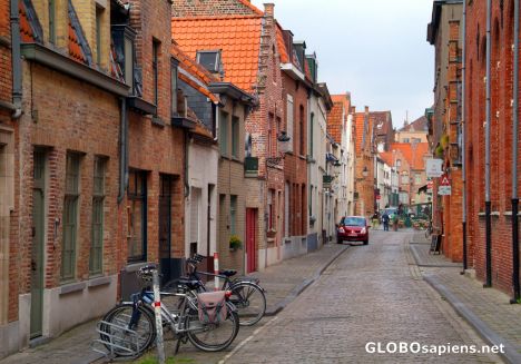 Postcard Bruges (BE) - colours of the brick