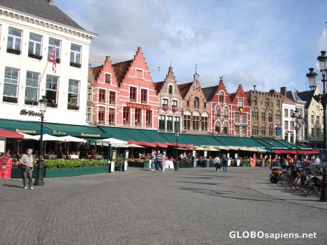 Postcard The town square