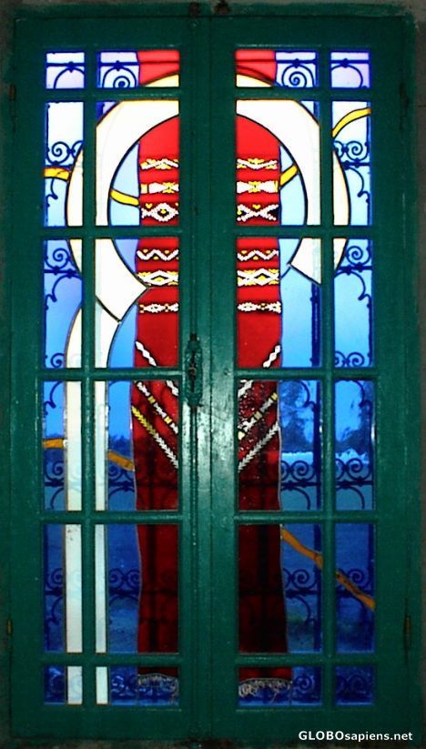 Postcard Stained-glass window