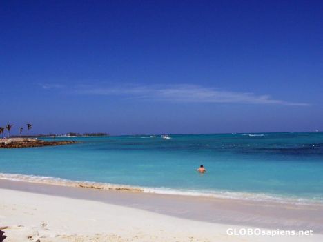 Postcard Cable Beach by the Nassau Beach Hotel