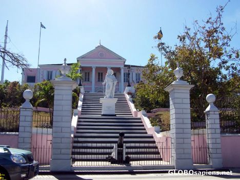 Postcard Government House, Downtown Nassau
