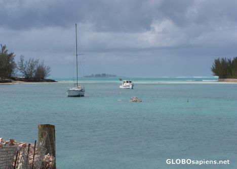 Postcard Beautiful blue water