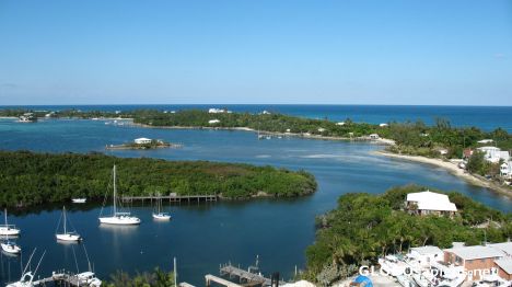 Postcard View from the Hope Town Lighthouse