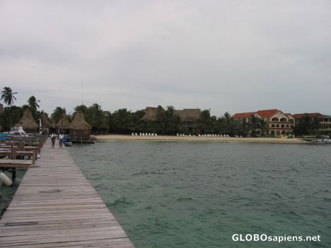 Postcard View of the Beach from Pier