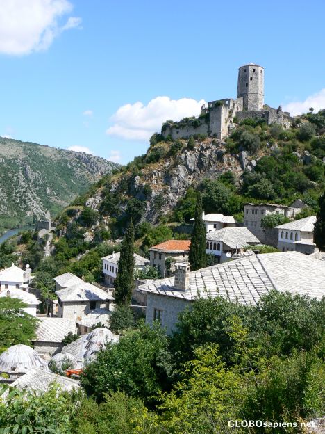 Postcard Rooftop view of Pocitelj