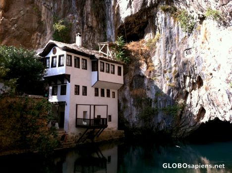 Postcard Blagaj (BA) - the old villa at the river