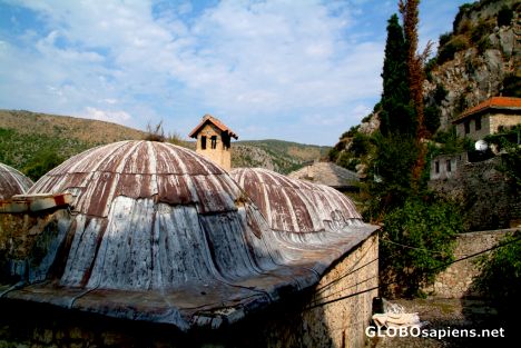 Postcard Počitelj (BA) - a typical rooftop