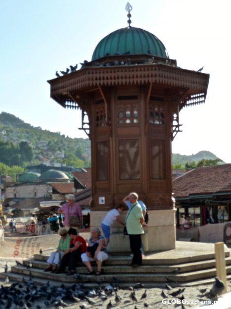 Postcard Sarajevo's Sebilj