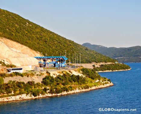 Postcard Border crossing in Neum