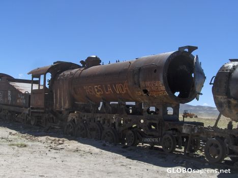 Postcard Train Cemetery
