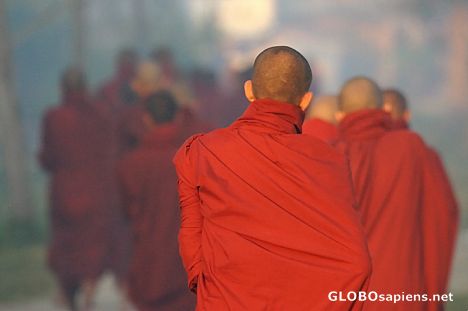 Postcard Monks