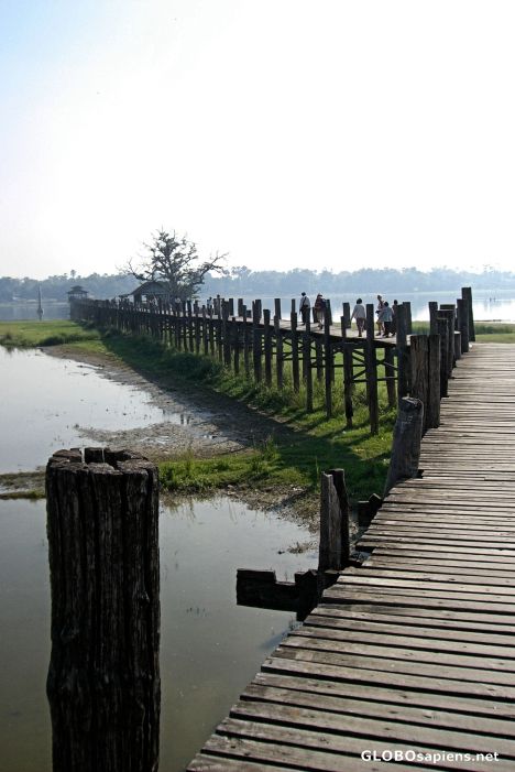 Postcard U Bein Bridge, Amarapura