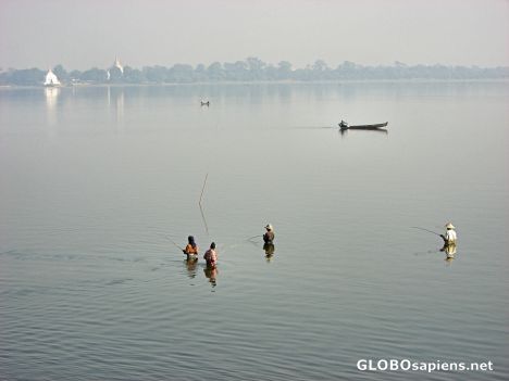 Postcard View From U Bein Bridge
