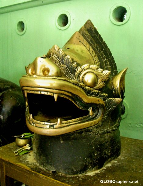 Postcard Bronze Figure from Angkor Wat at Mahamuni Temple
