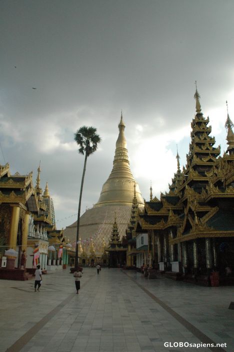 Postcard Shwedagon Pagoda