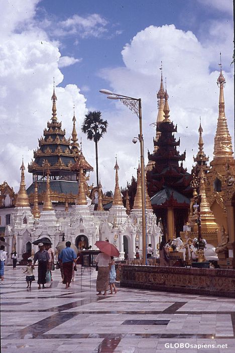 Postcard Shwedagon Pagoda