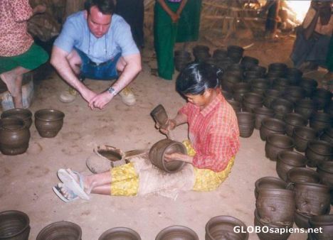 Postcard Pottery village